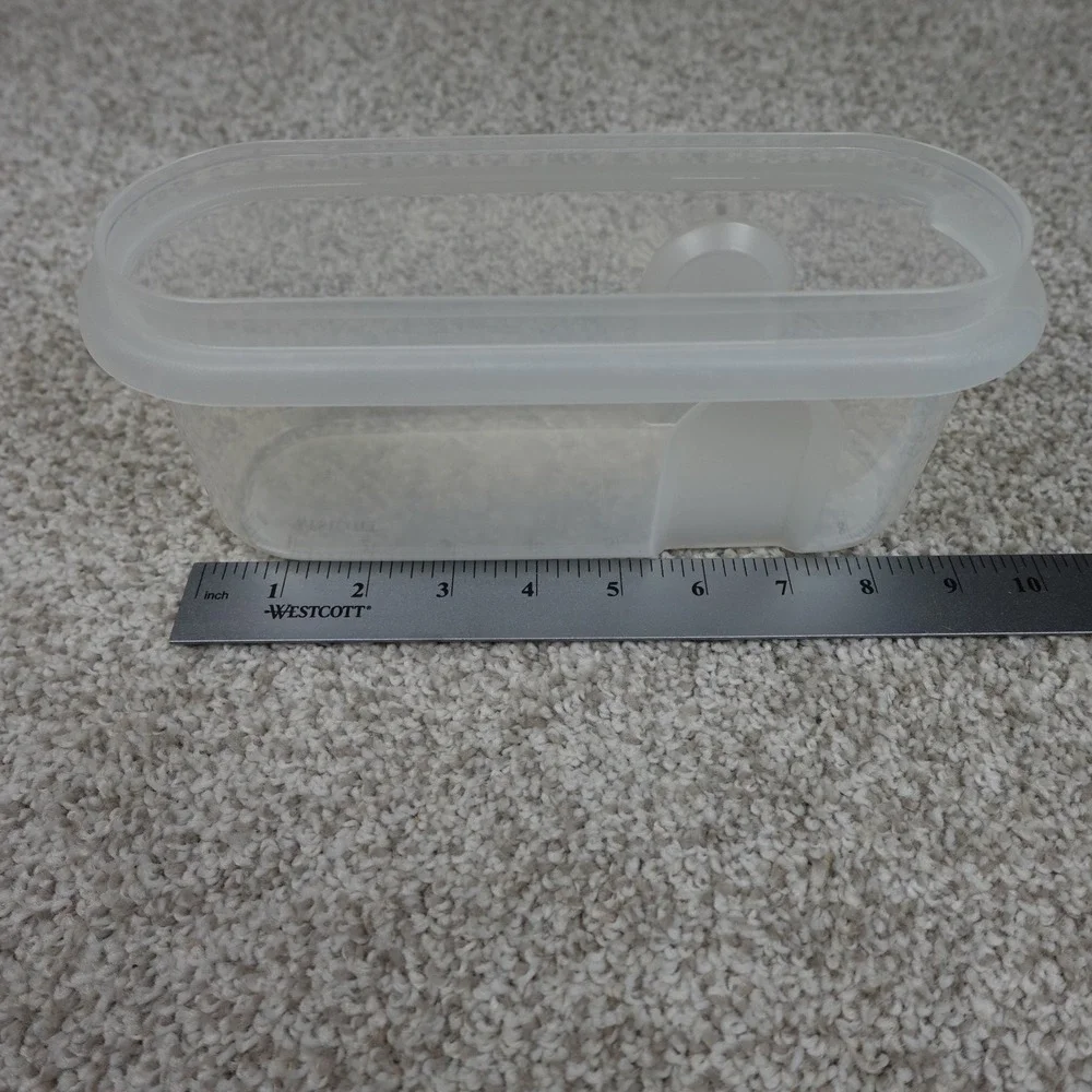 Anchor Hocking 1.5 Quart Food Storage Container Teal Flip Top Lid Clear Plastic‎